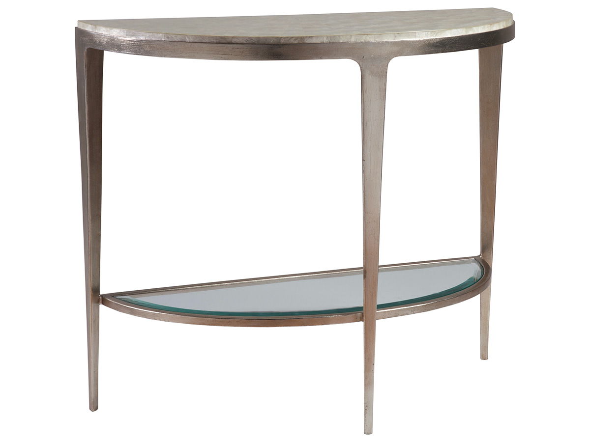Signature Designs - Gravitas Console - Pearl Silver