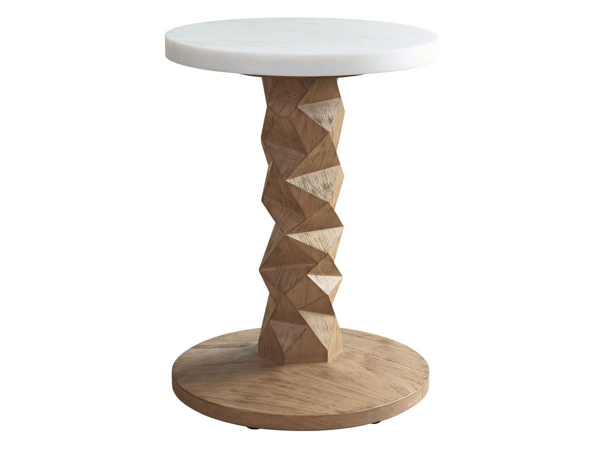 Isle Of Palms - Accent Table - Light Brown / White