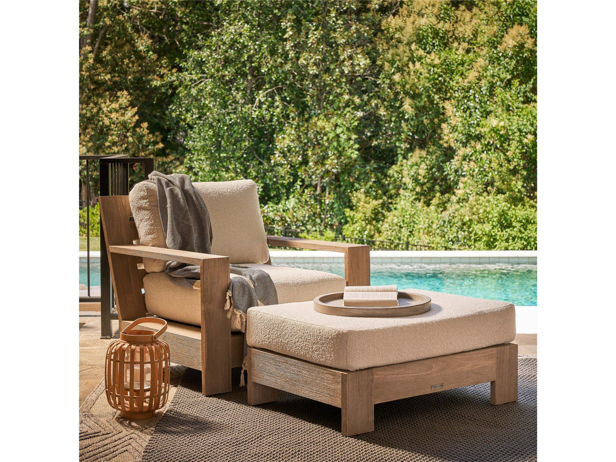 Coastal Living Outdoor / Saratoga - Ottoman - Light Brown