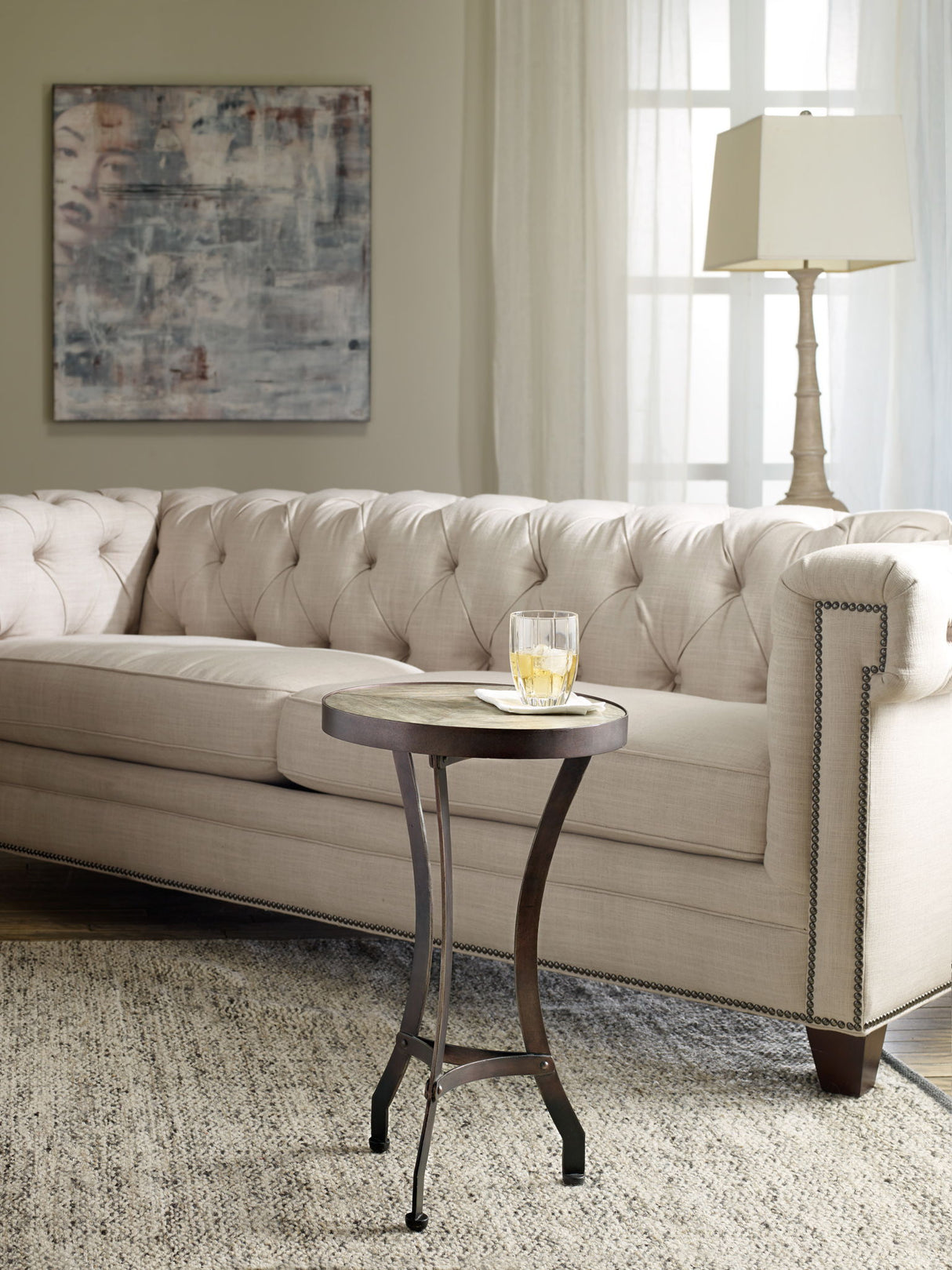 Commerce And Market - Saint Armand Accent Martini Table