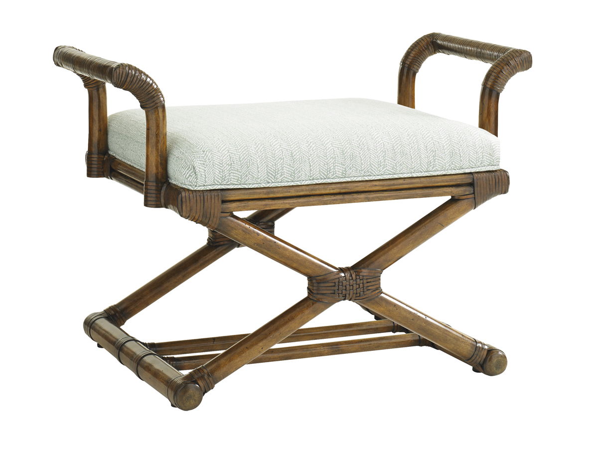 Bali Hai - Echo Beach Bench - Dark Brown / White