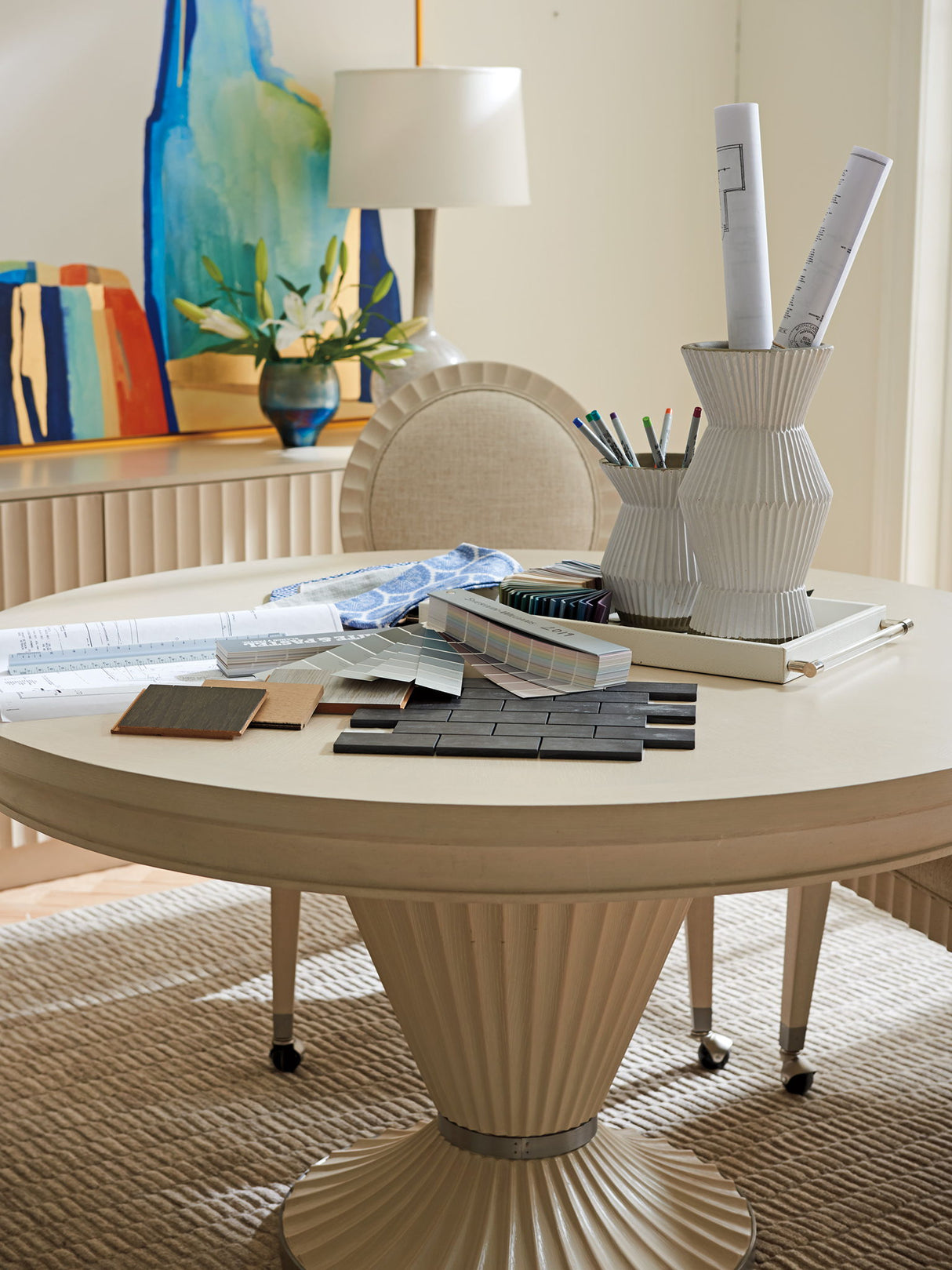 Cascades - Artesia Game Table - Beige