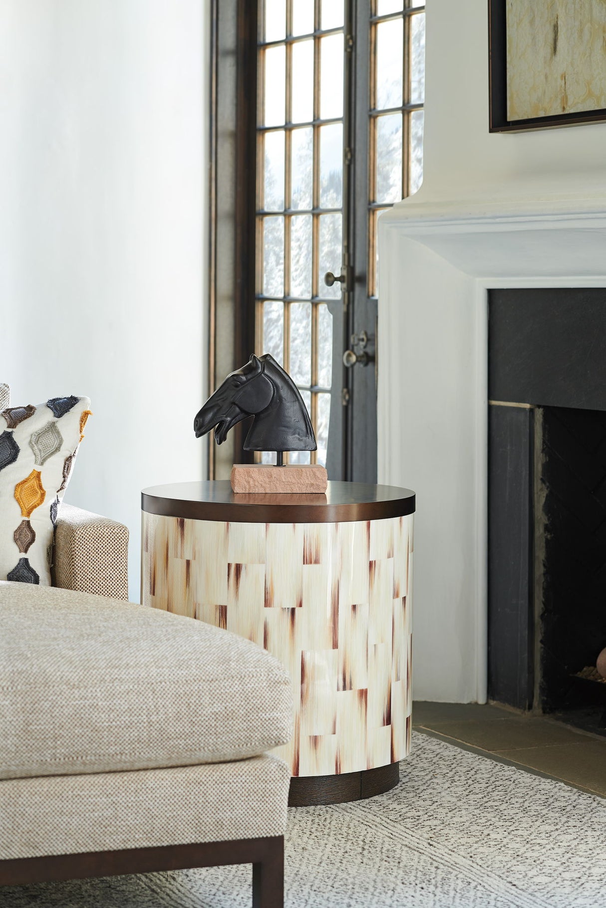 Park City - Crescent Commode End Table - Beige