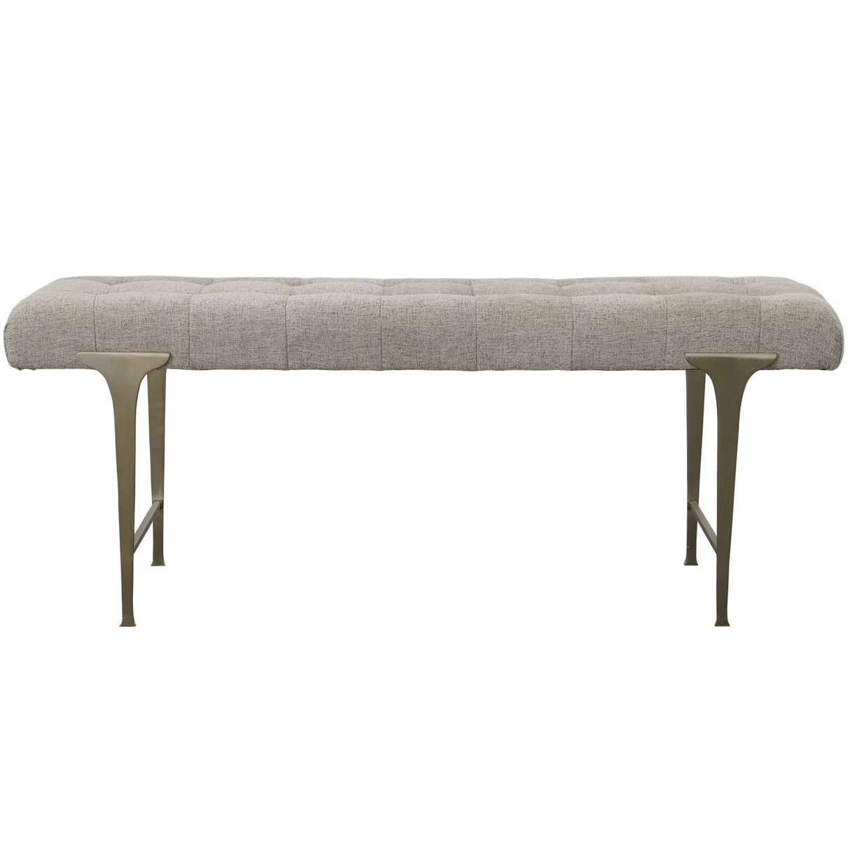 Imperial - Upholstered Gray Bench