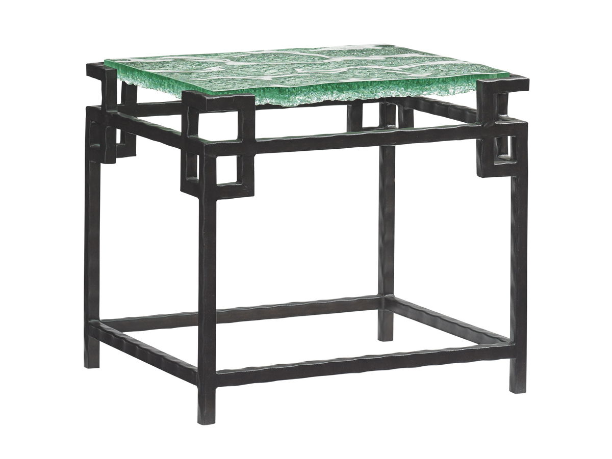 Island Fusion - Hermes Reef Glass Top Table