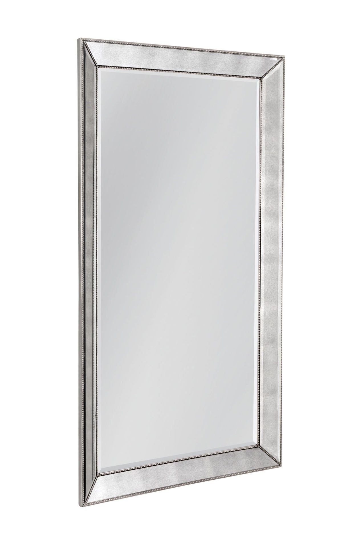 Beaded - Floor Mirror 79" - Silver