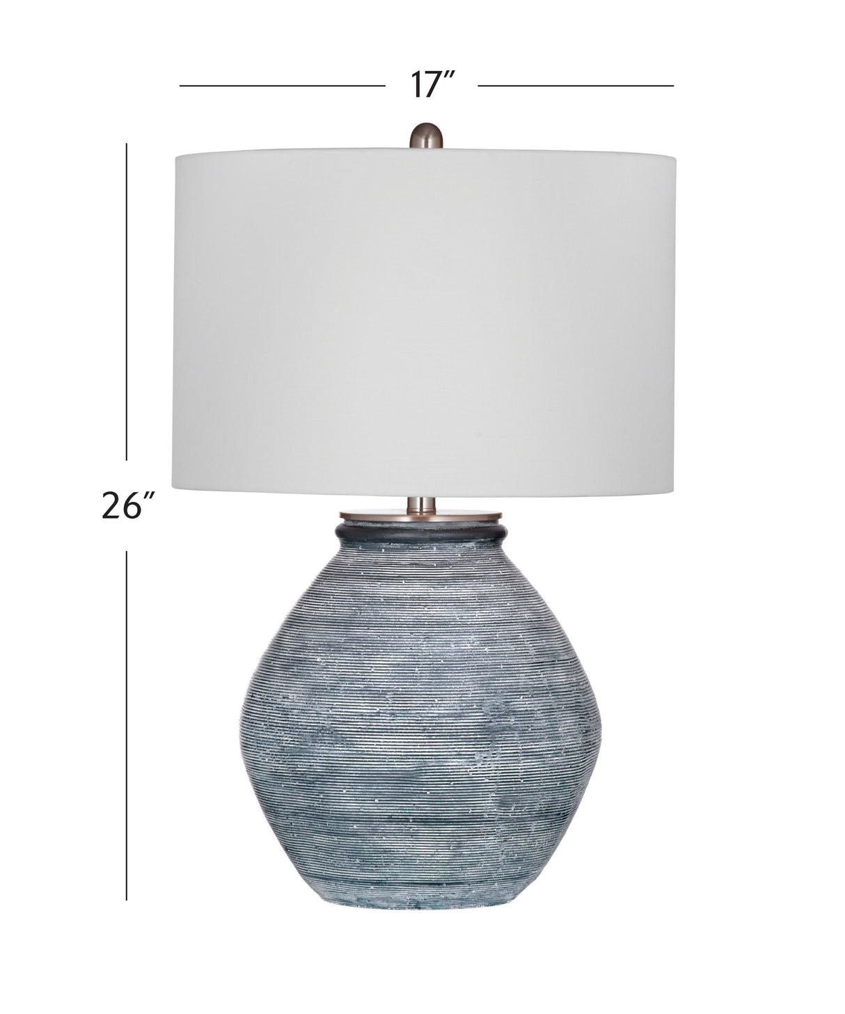 Midlands - Table Lamp - Blue / White