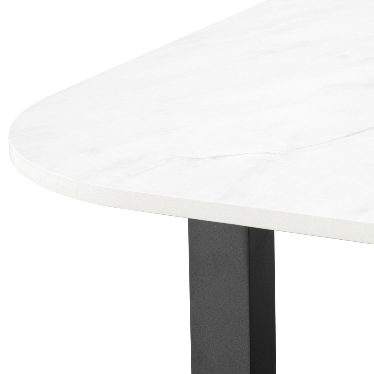 Malibu - 96" Dining Table - Black / White