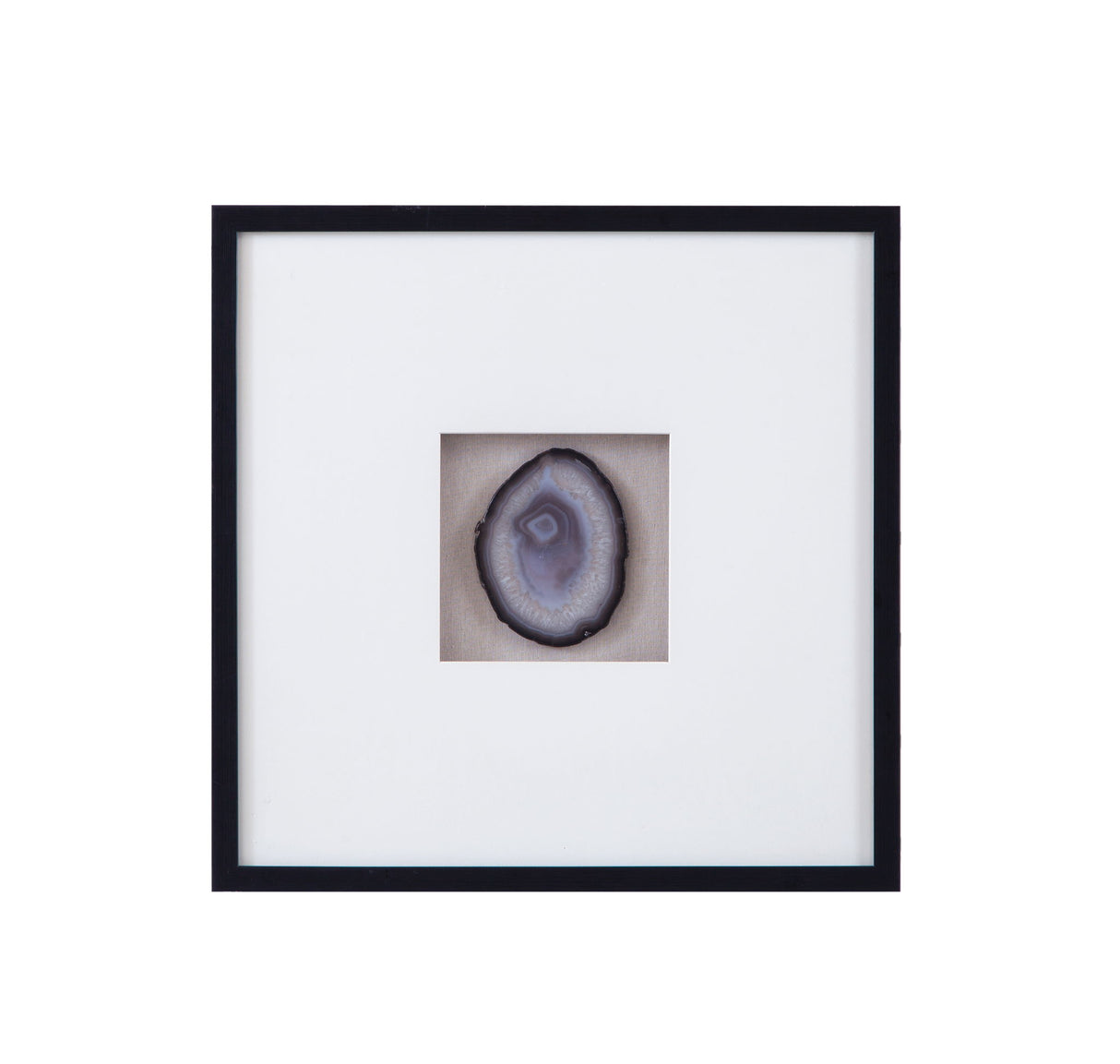 Crystal Geode II Wall Art - Blue / White