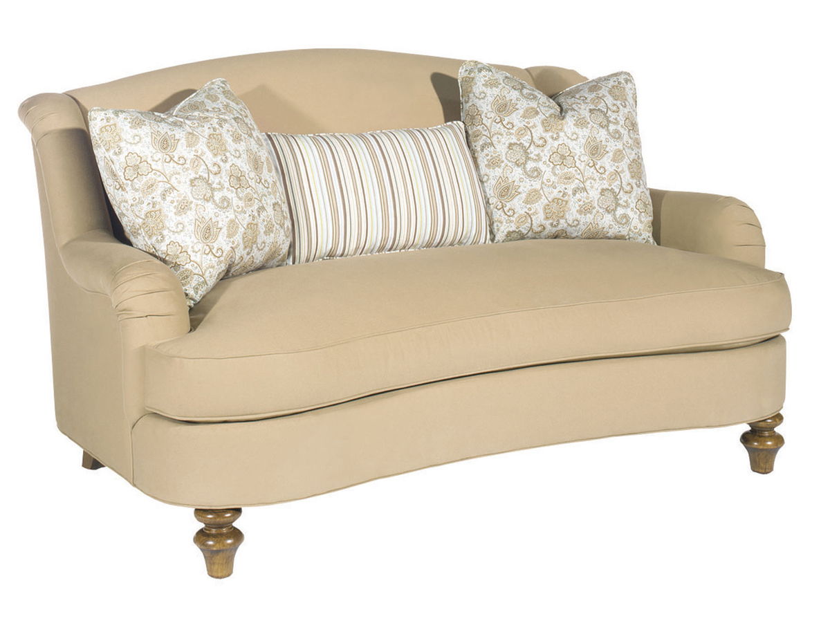 Lexington Upholstery - Diane Settee - Light Brown