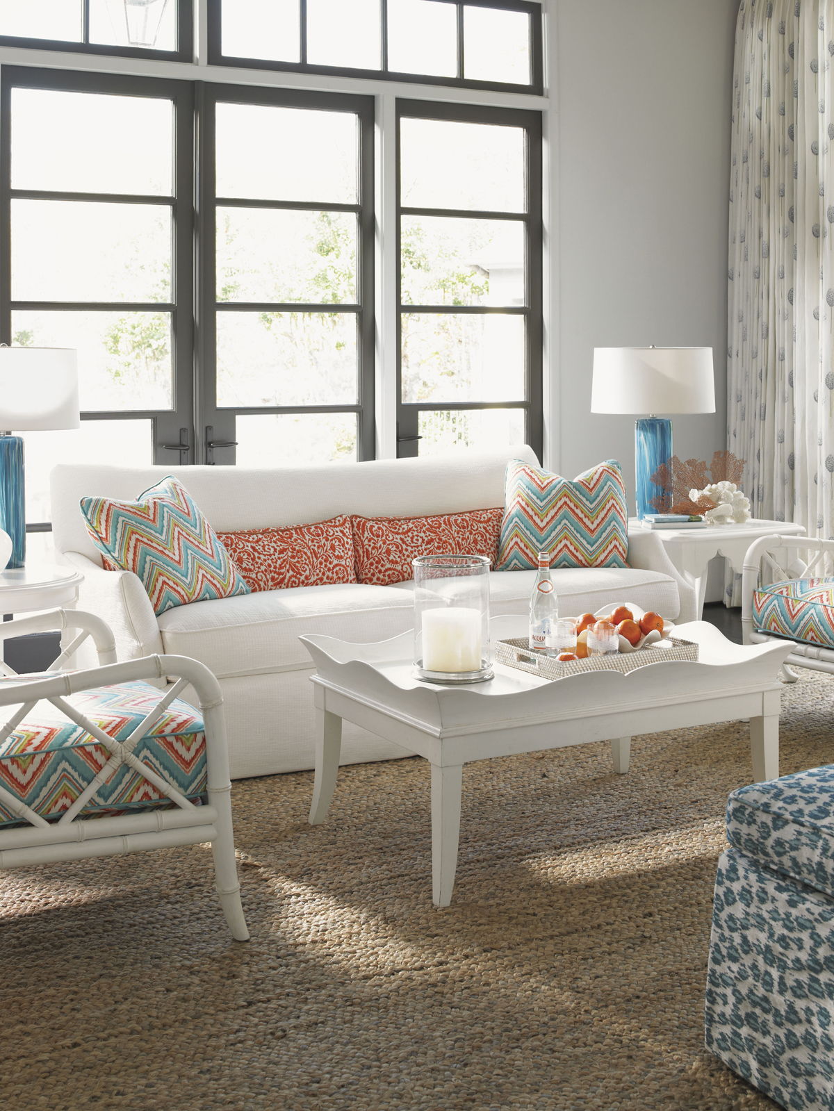 Ivory Key - Crystal Caves Sofa - White