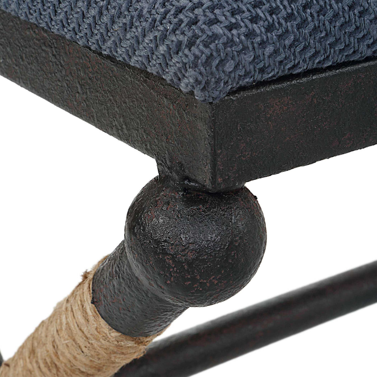 Firth - Rustic Bench - Navy