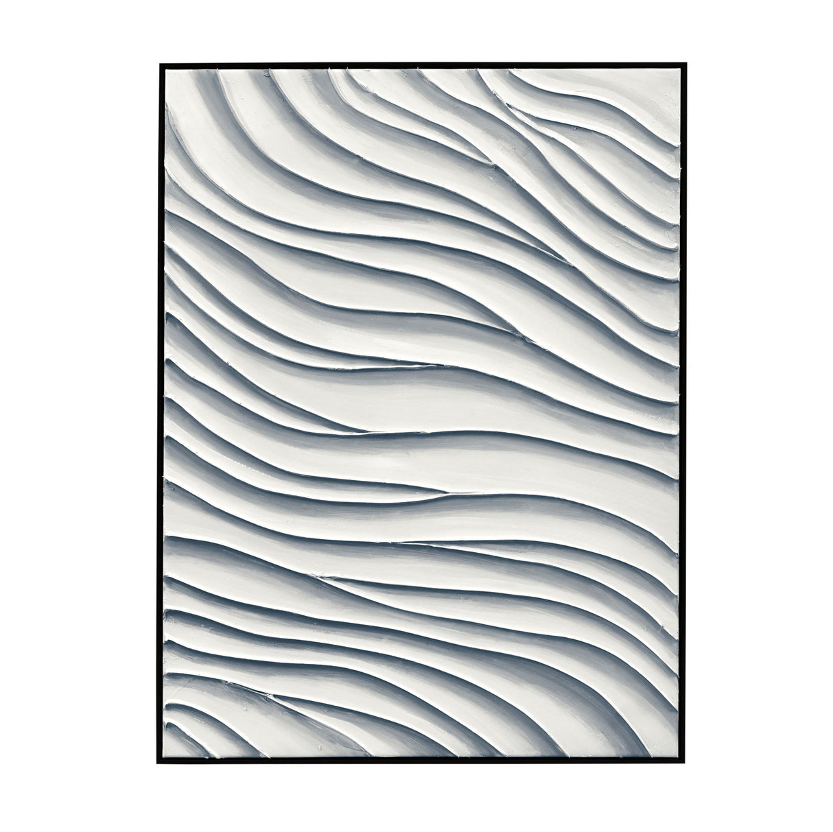 Ripples Canvas Art - White