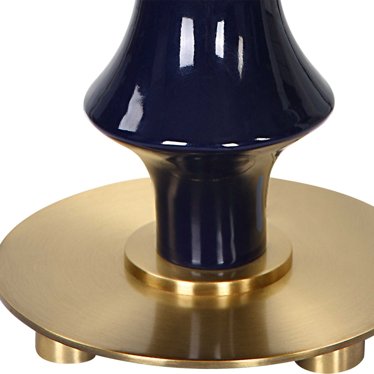 Coil - Sculpted Blue Table Lamp