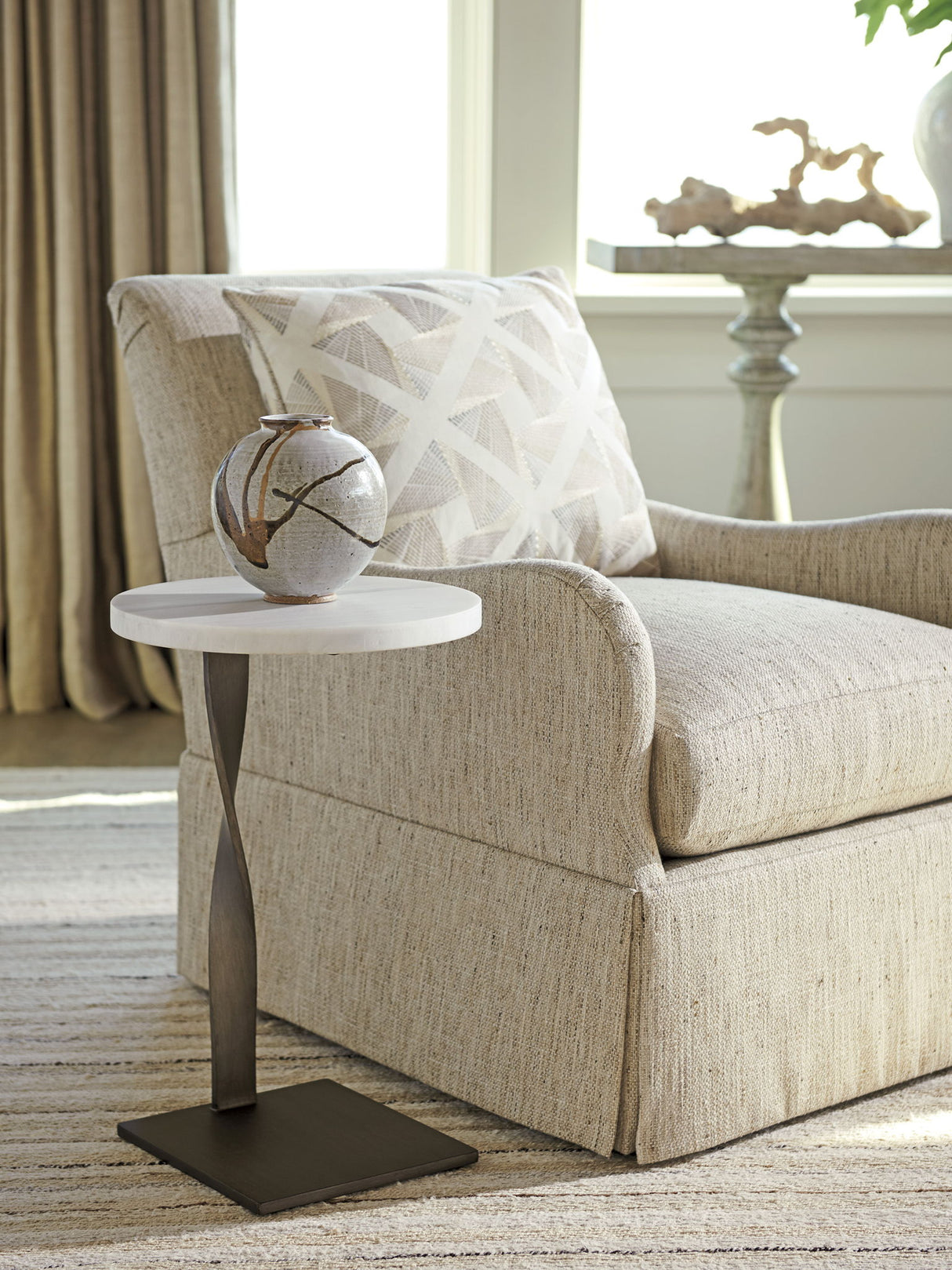 Ocean Breeze - Palm Frond Chair - Beige