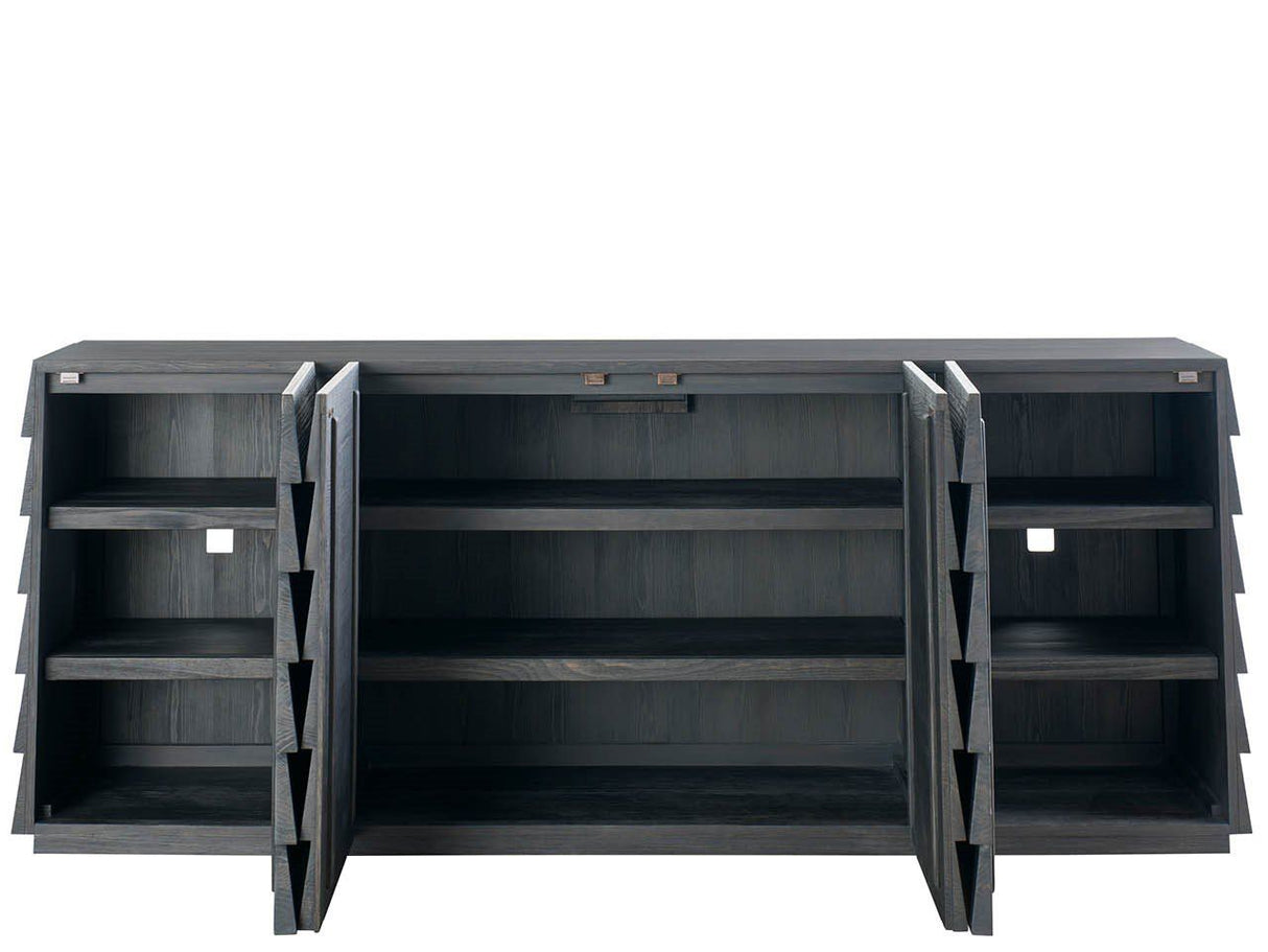 Dwell - Basalt Lap Credenza - Dark Gray