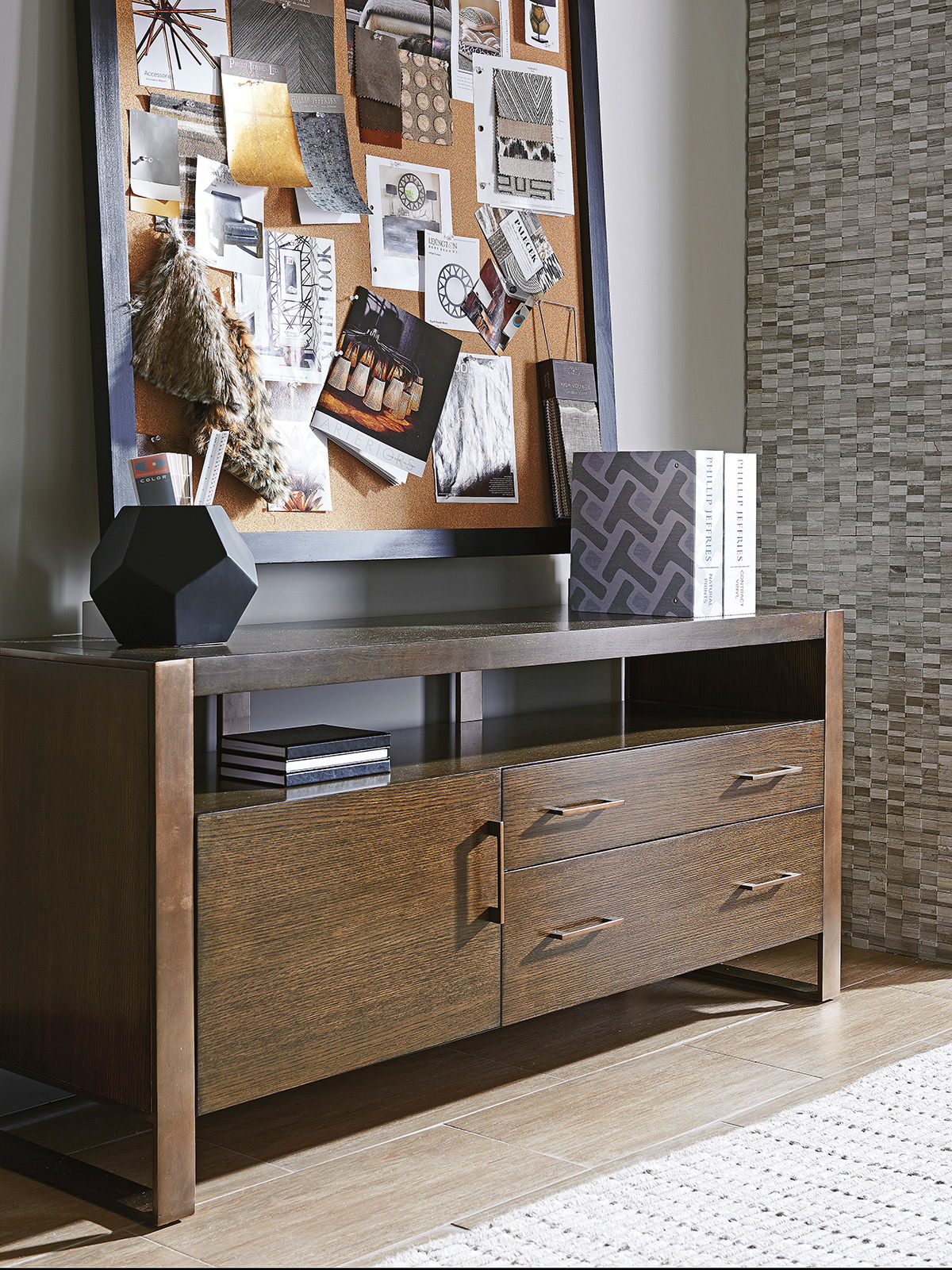Cross Effect - Paramount Media Console - Dark Brown