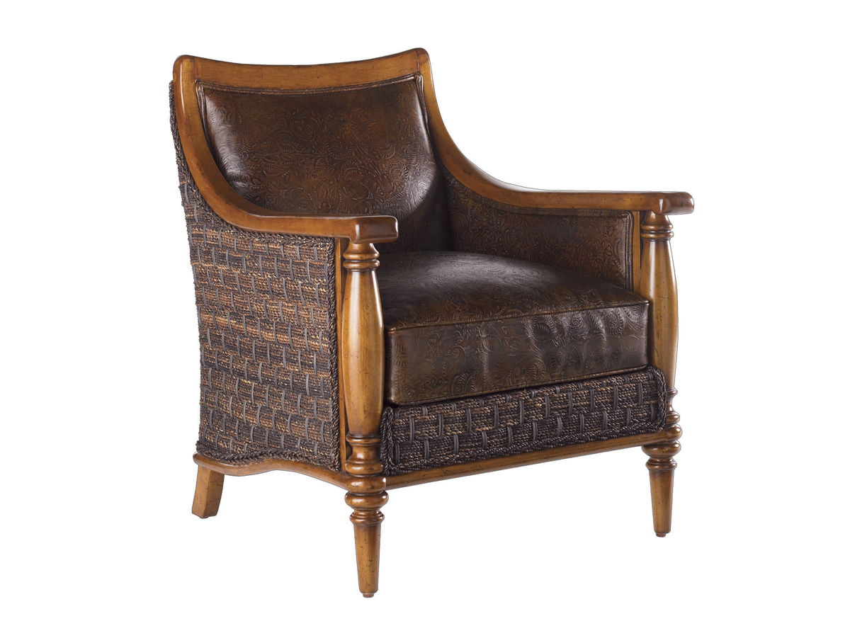 Island Estate - Agave Leather Chair - Dark Brown