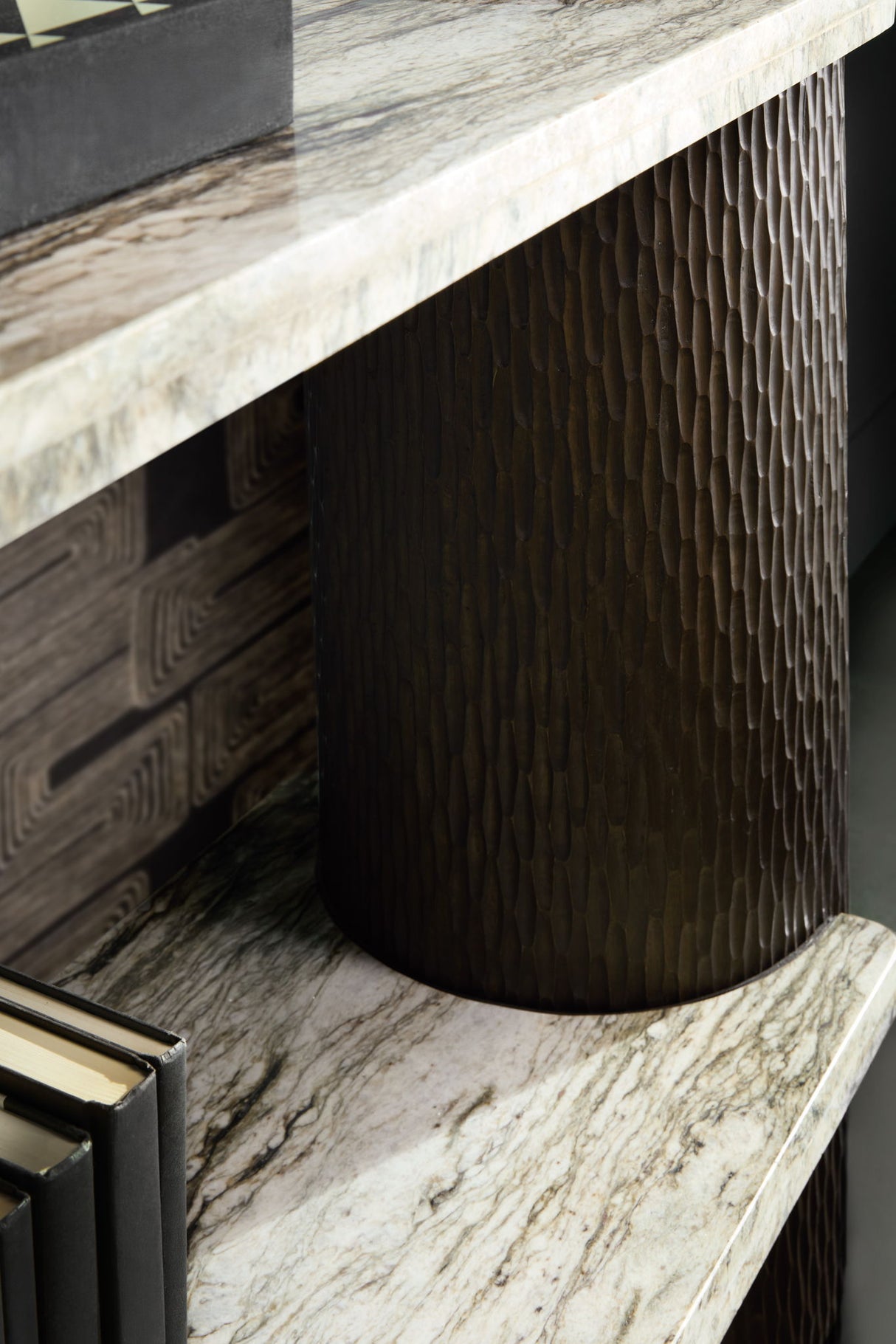 Commerce And Market - Slab-Tastic Console Table - Dark Wood