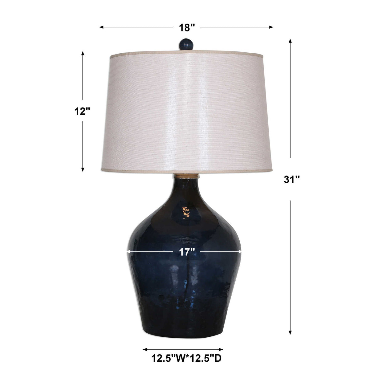 Lamone - Glass Lamp - Blue