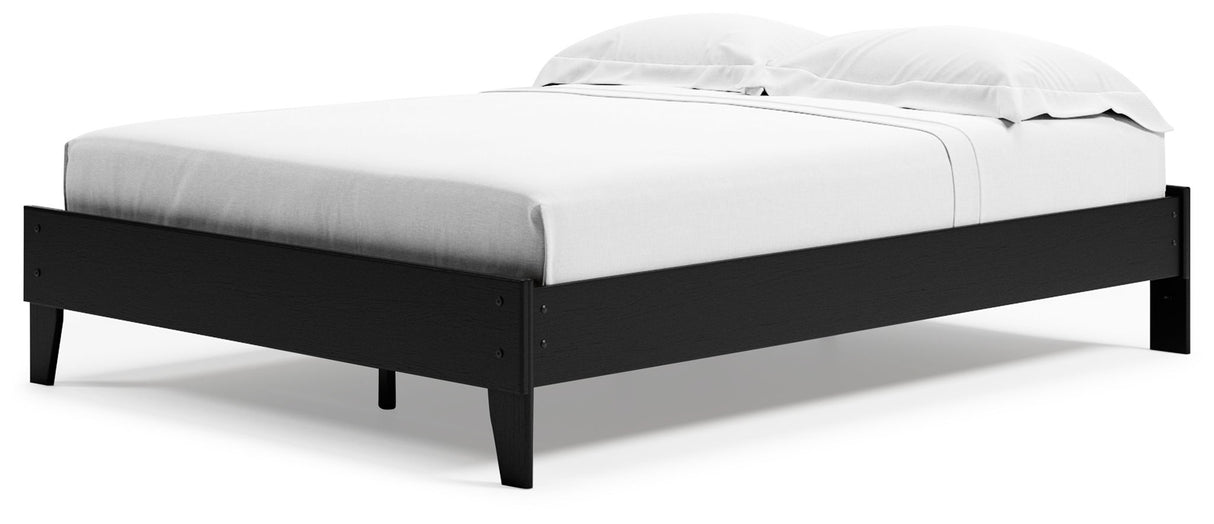 Finch - Queen Platform Bed - Black