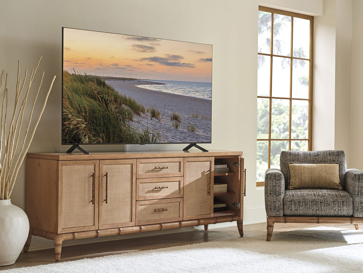Key Biscayne - Commodore Media Console - Light Brown