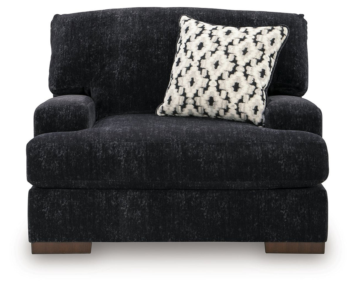 Whitmore Manor - Chair And A Half - Black Pearl