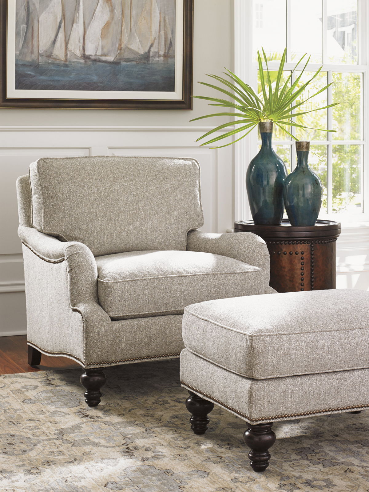 Tommy Bahama Upholstery - Amelia Ottoman