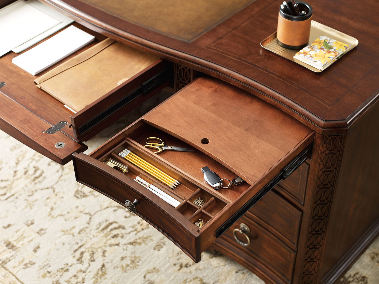Charleston - Executive Desk - Dark Brown