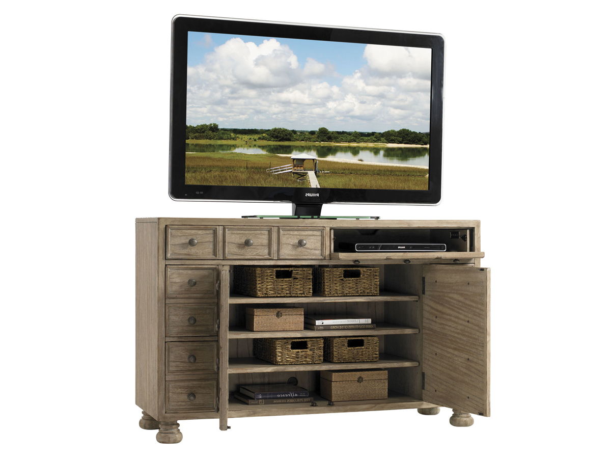 Twilight Bay - Andrews Media Console - Gray