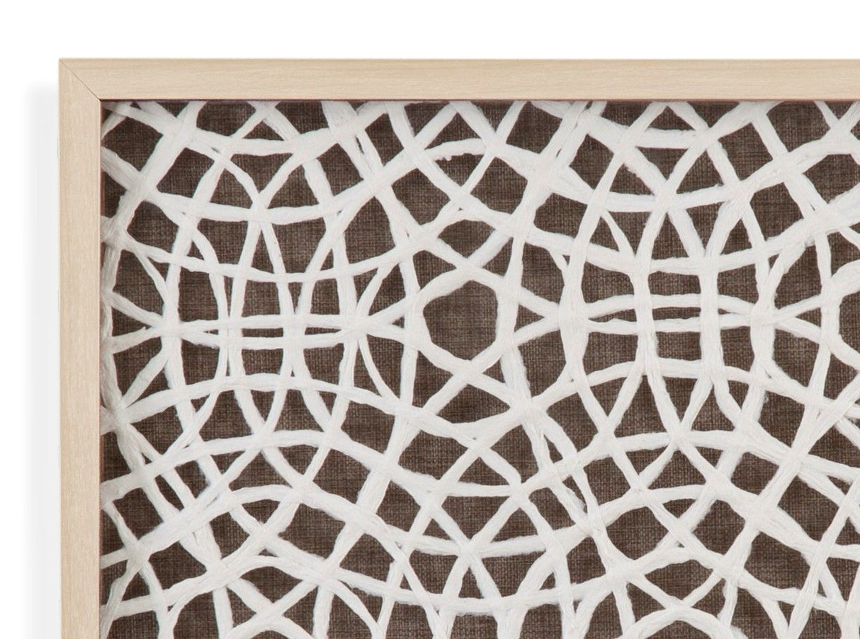 Lined Wall Art - Brown
