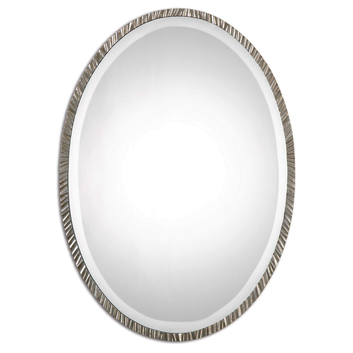 Annadel - Oval Wall Mirror - Pearl Silver