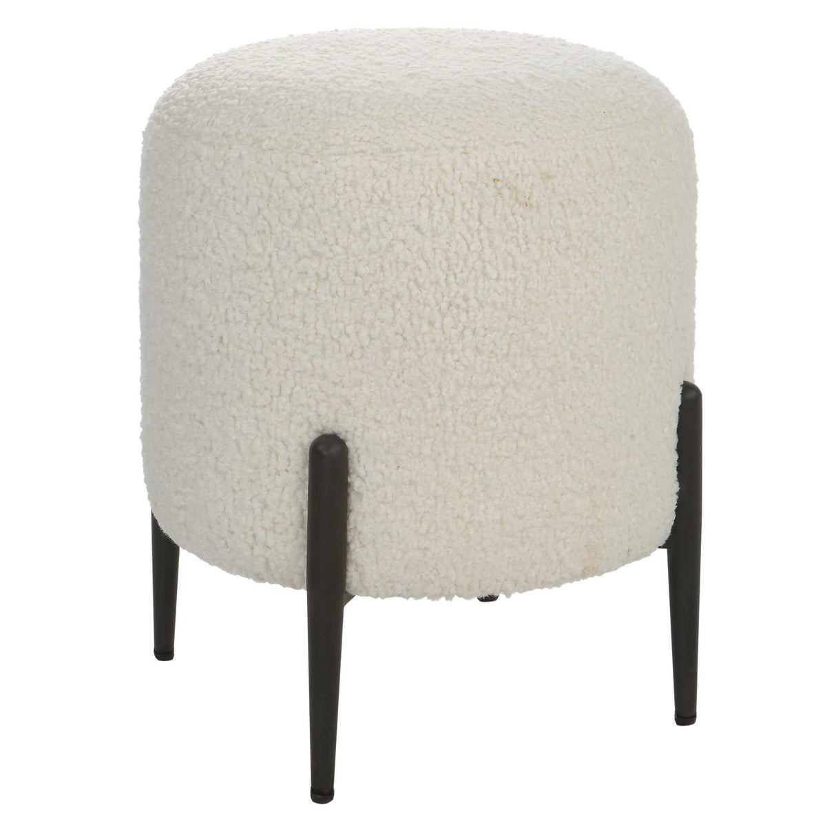 Arles - Shearling Brass Ottoman