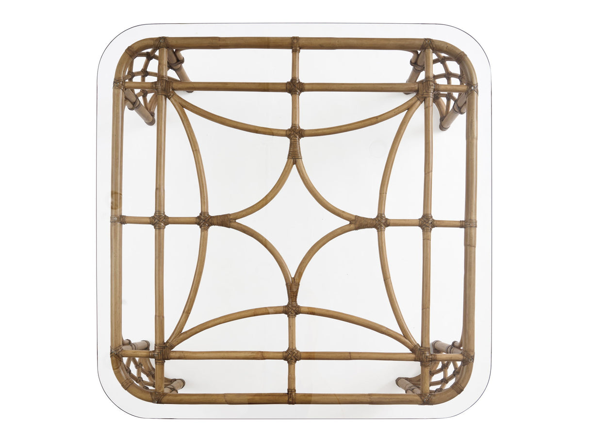 Key Biscayne - Coral Reef Square Cocktail Table - Light Brown