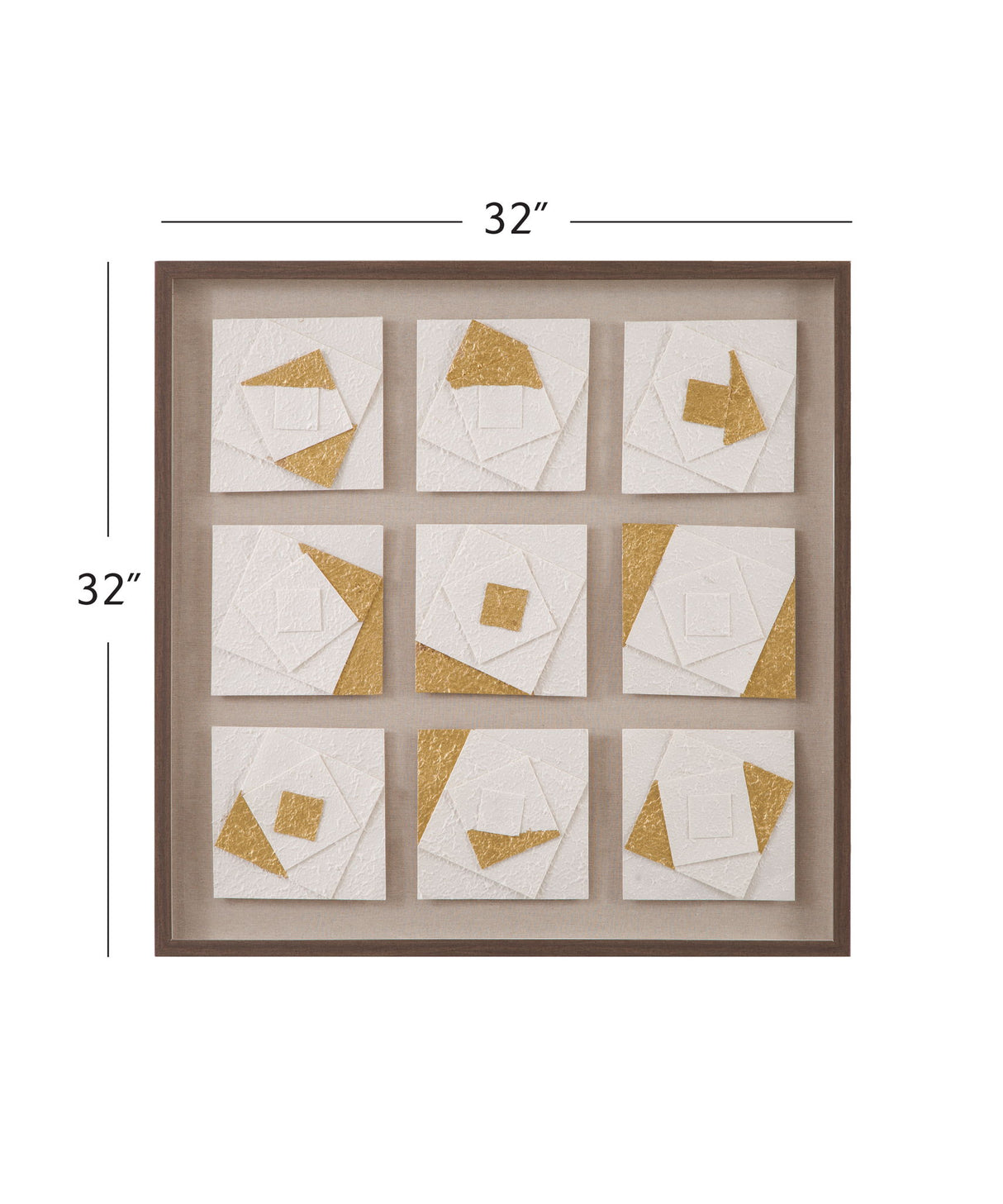 Framework Wall Art - Light Brown / Gold