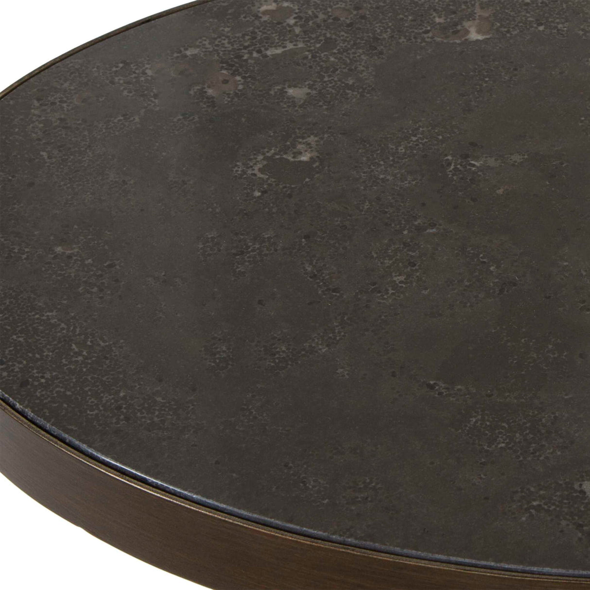 Jessenia - Stone Accent Table - Gray, Dark