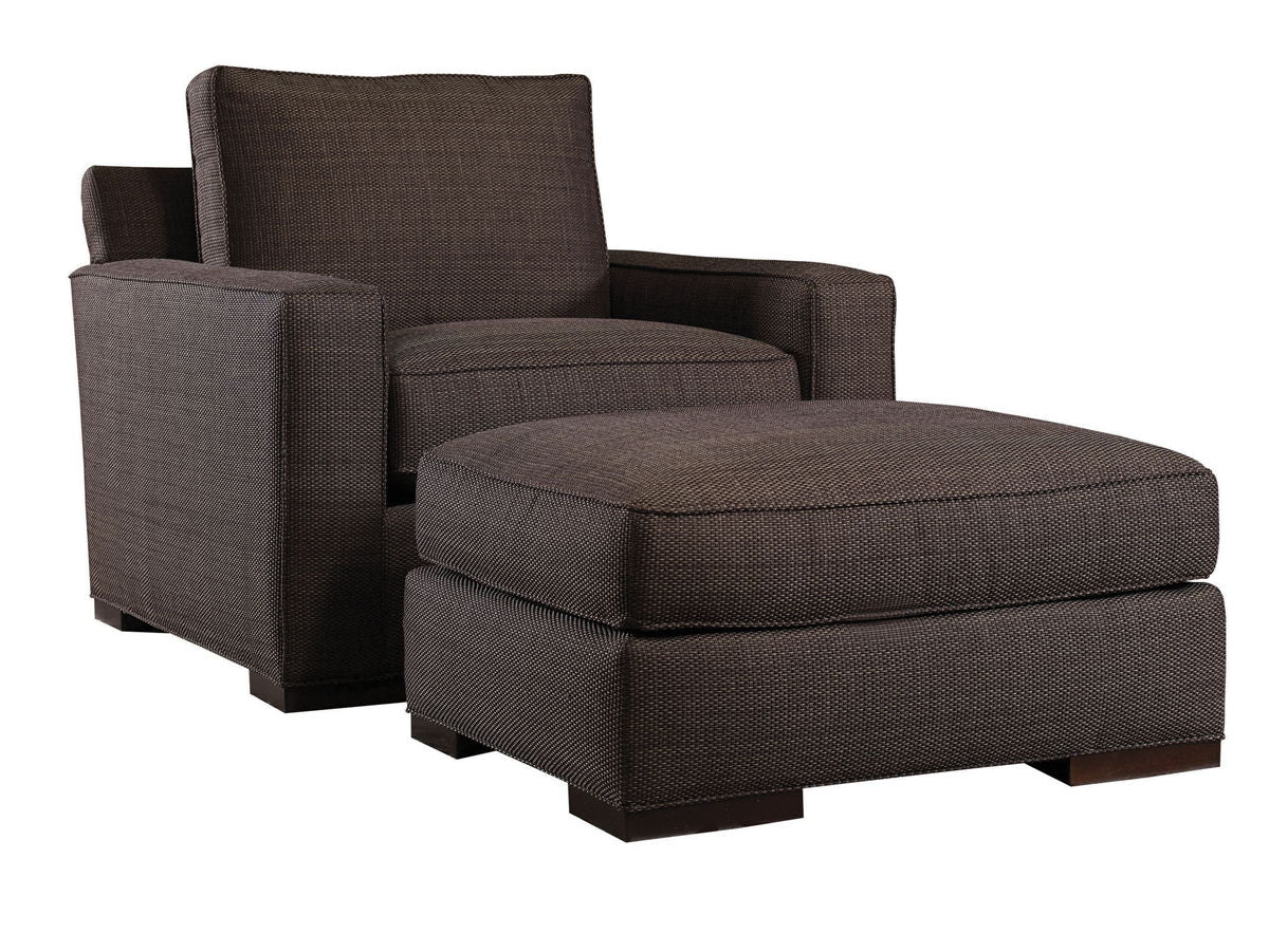 Lexington Upholstery - Bond Ottoman - Dark Brown