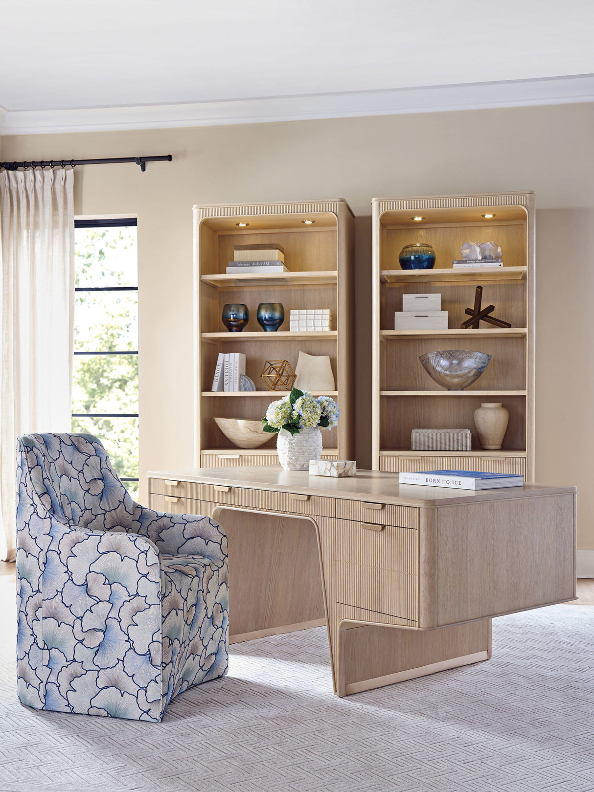 Montreux - Montreux Executive Desk - Light Brown