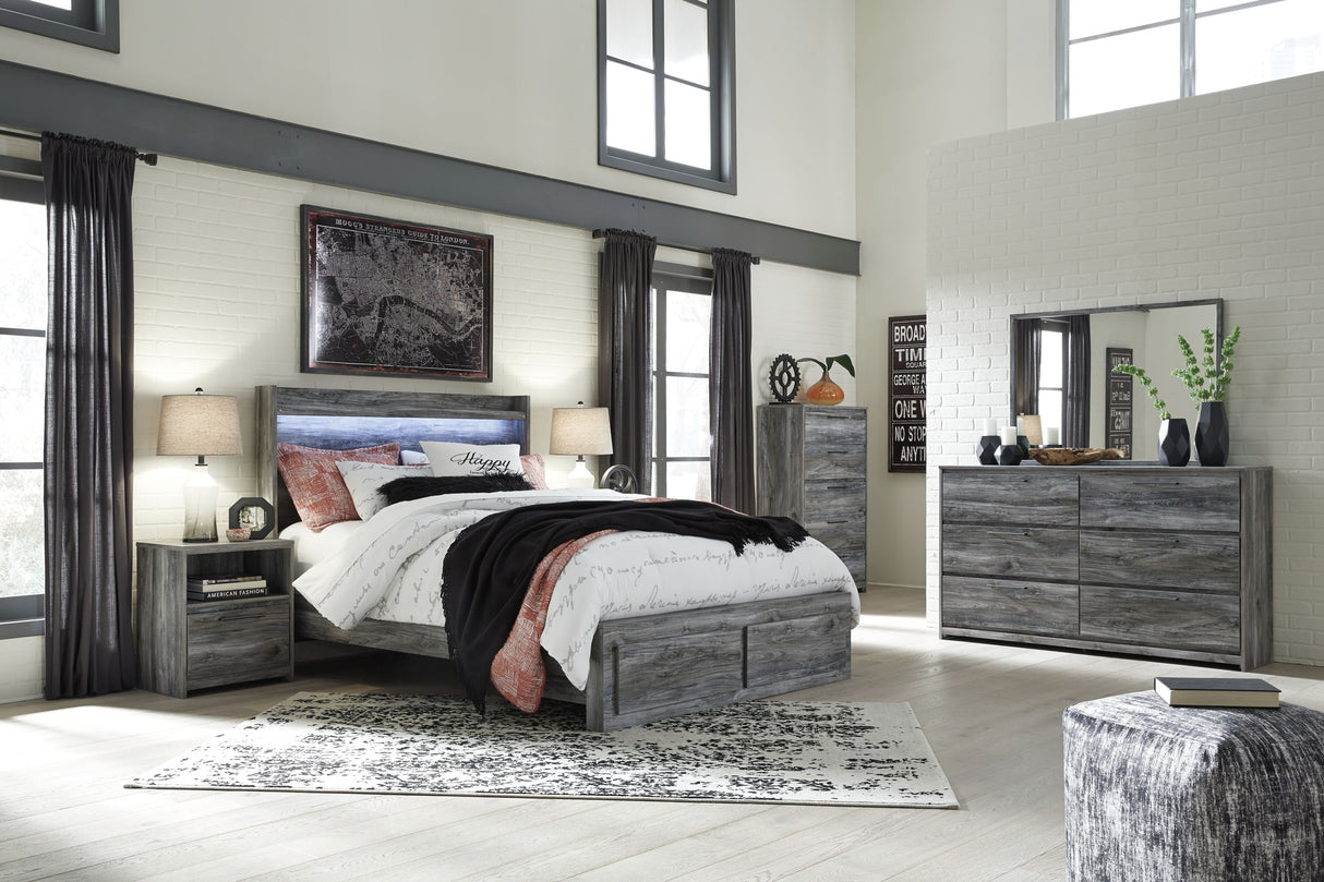 Baystorm - One Drawer Night Stand - Gray