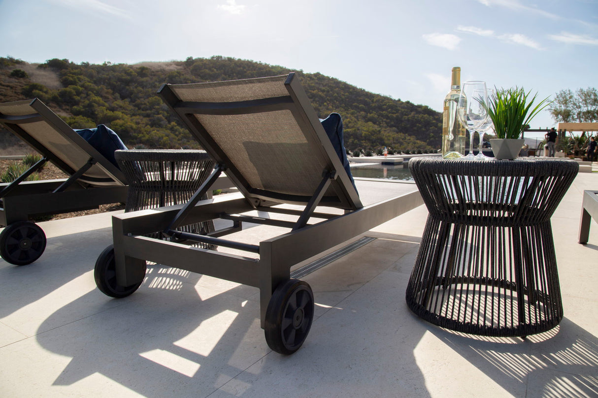 Redondo - Adjustable Sling Chaise - Slate