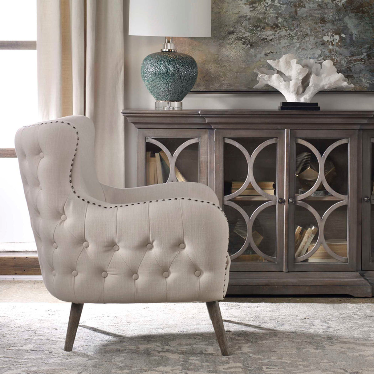 Donya - Accent Chair - Cream