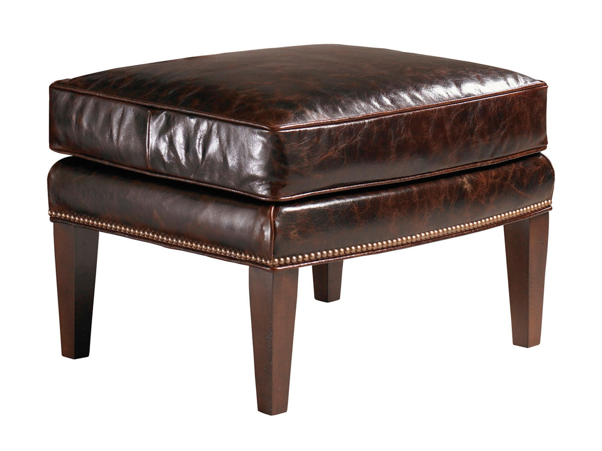 Lexington Leather - Marissa Leather Ottoman - Dark Brown