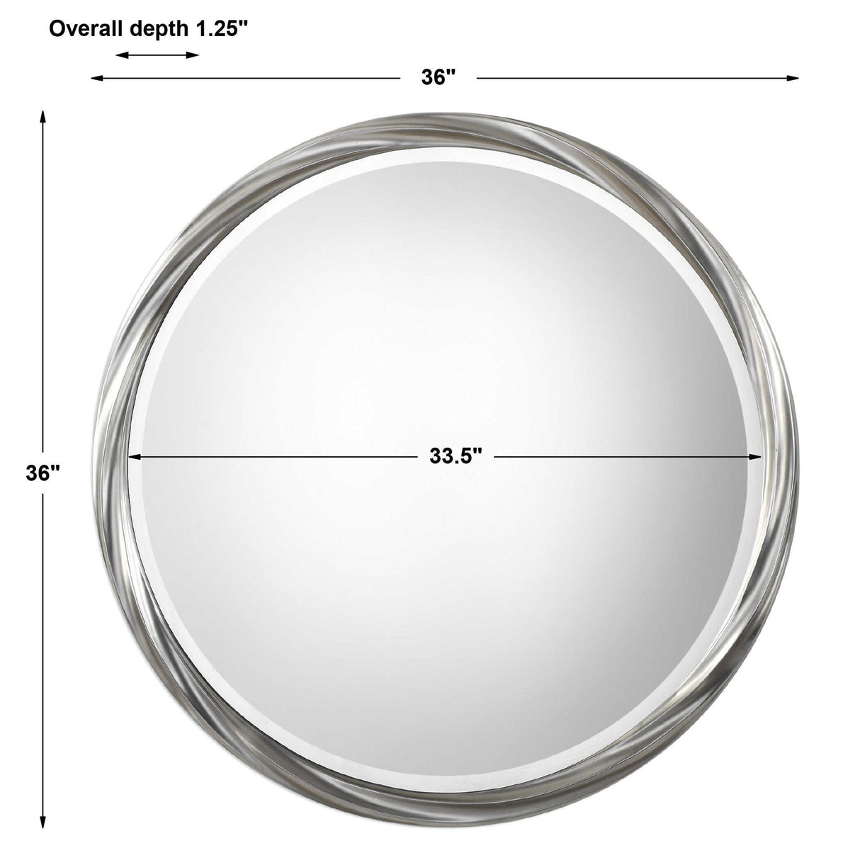 Orion - Round Mirror - Silver