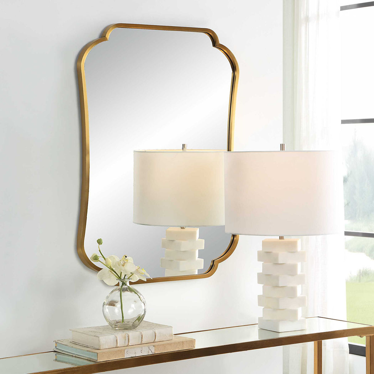 Athena - Mirror - Brushed Brass