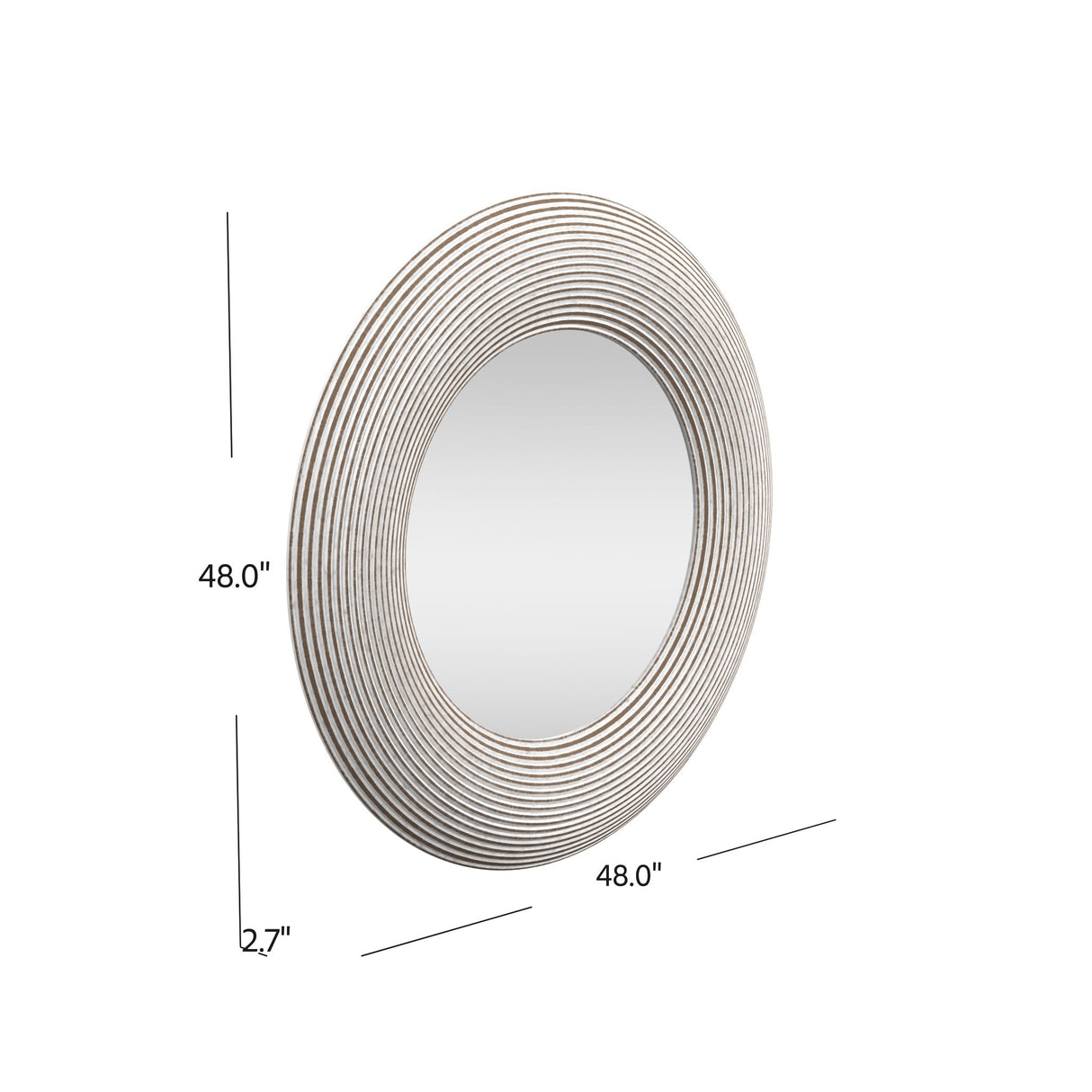 Spin - Wall Mirror - White