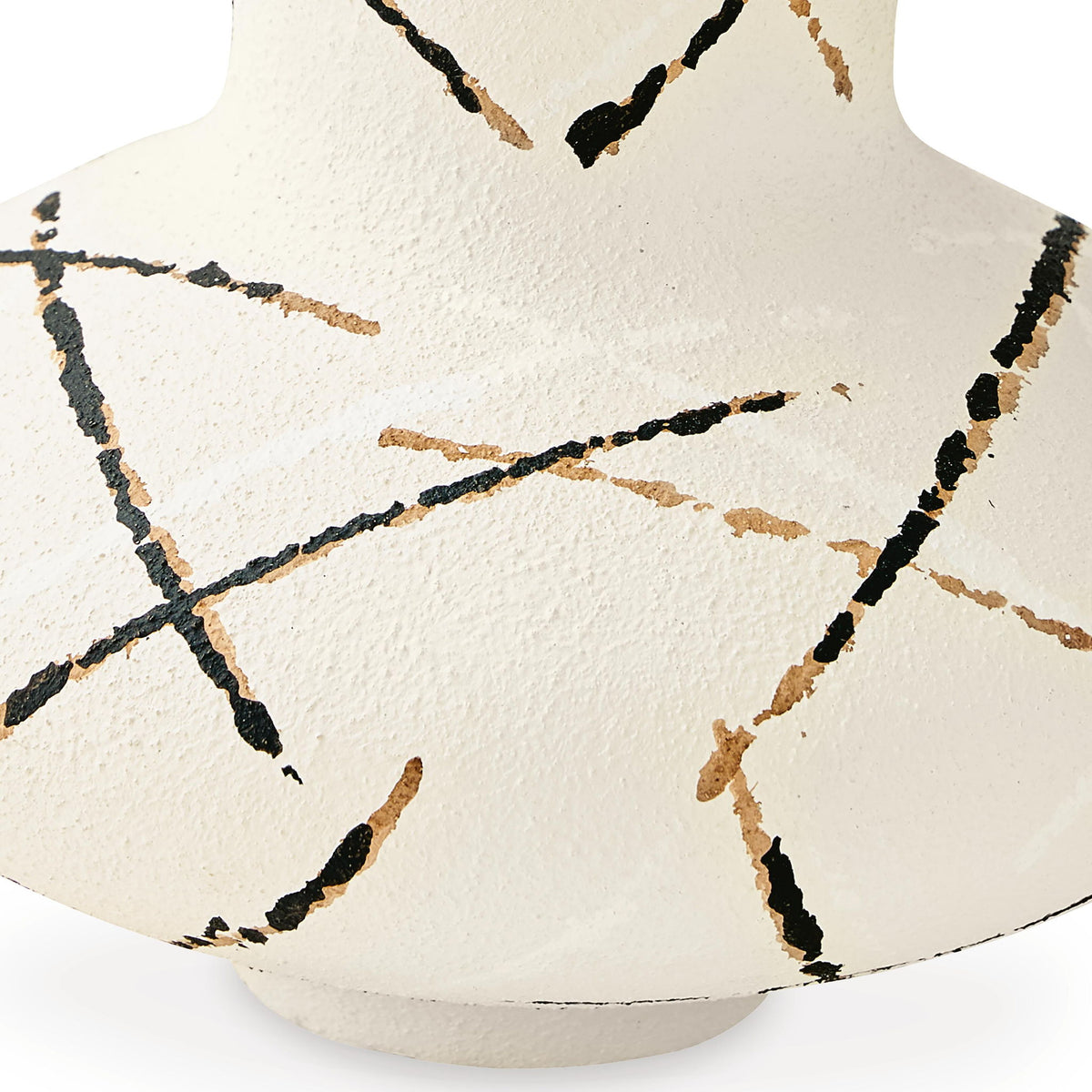 Brockford - Vase - Cream / Black / Brown
