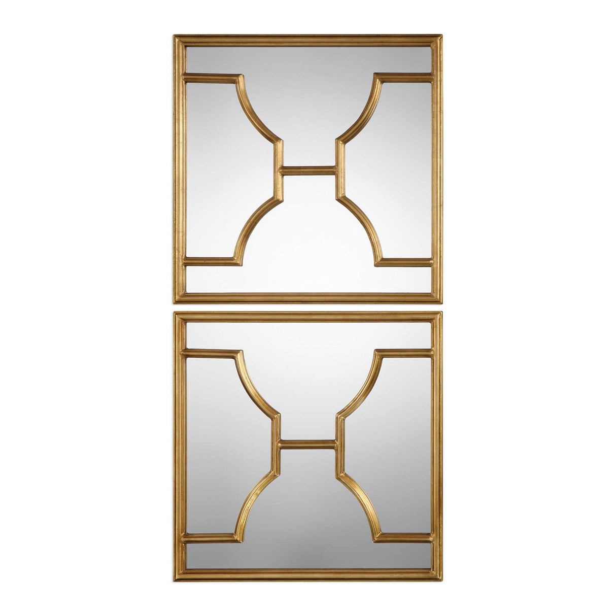 Misa - Square Mirrors, Set Of 2 - Gold