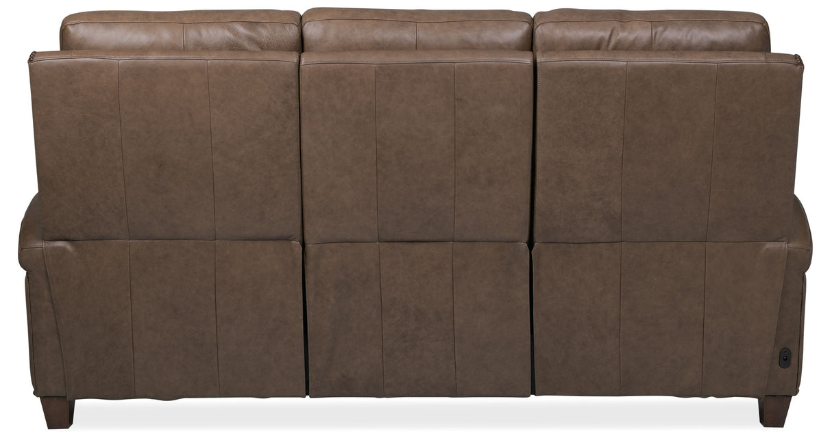 MS - Julian Zero Gravity Power Sofa with Power Headrest - Dark Brown