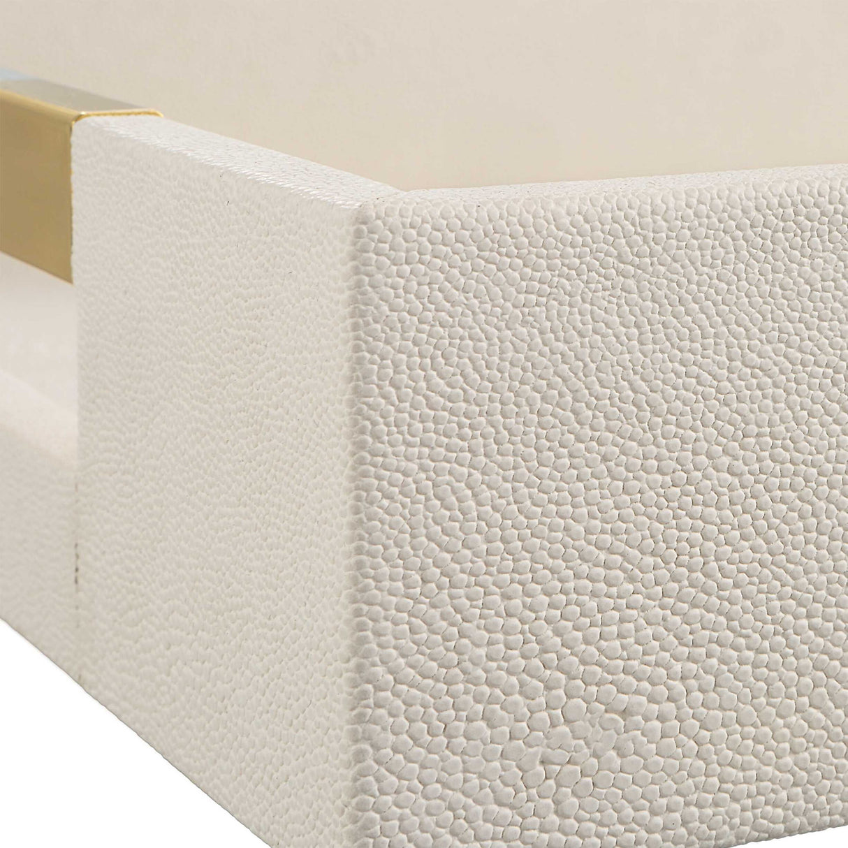Wessex - Shagreen Tray - White