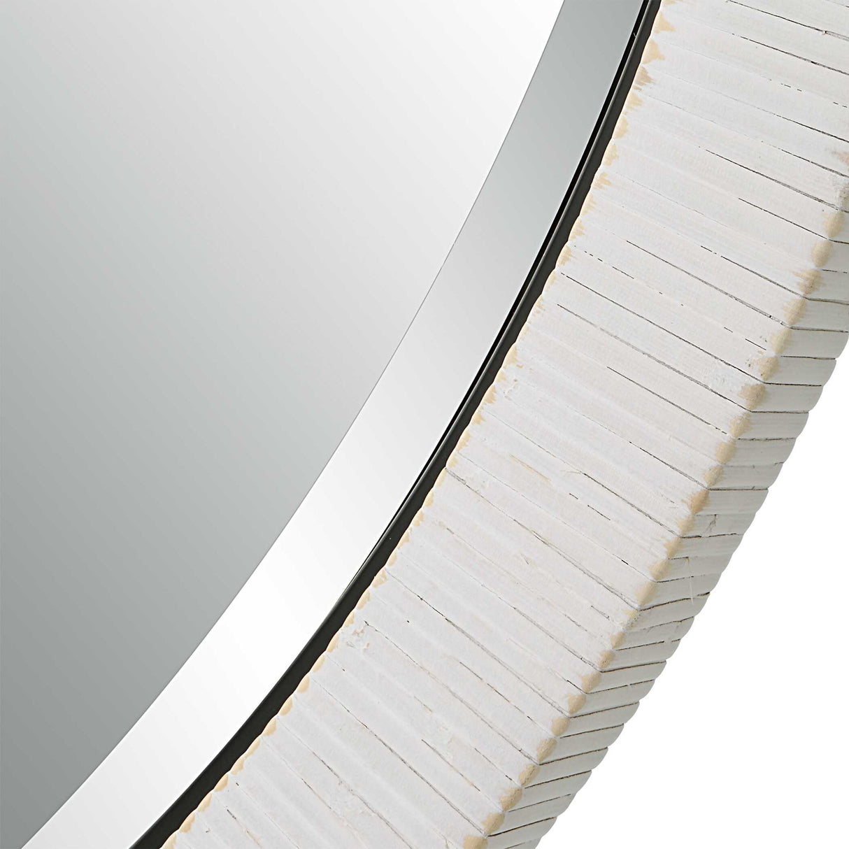 Granada - Round Mirror - White